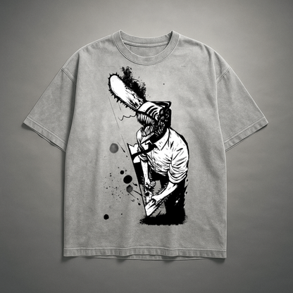 Denji V3 Washed Tee | Chainsaw Man