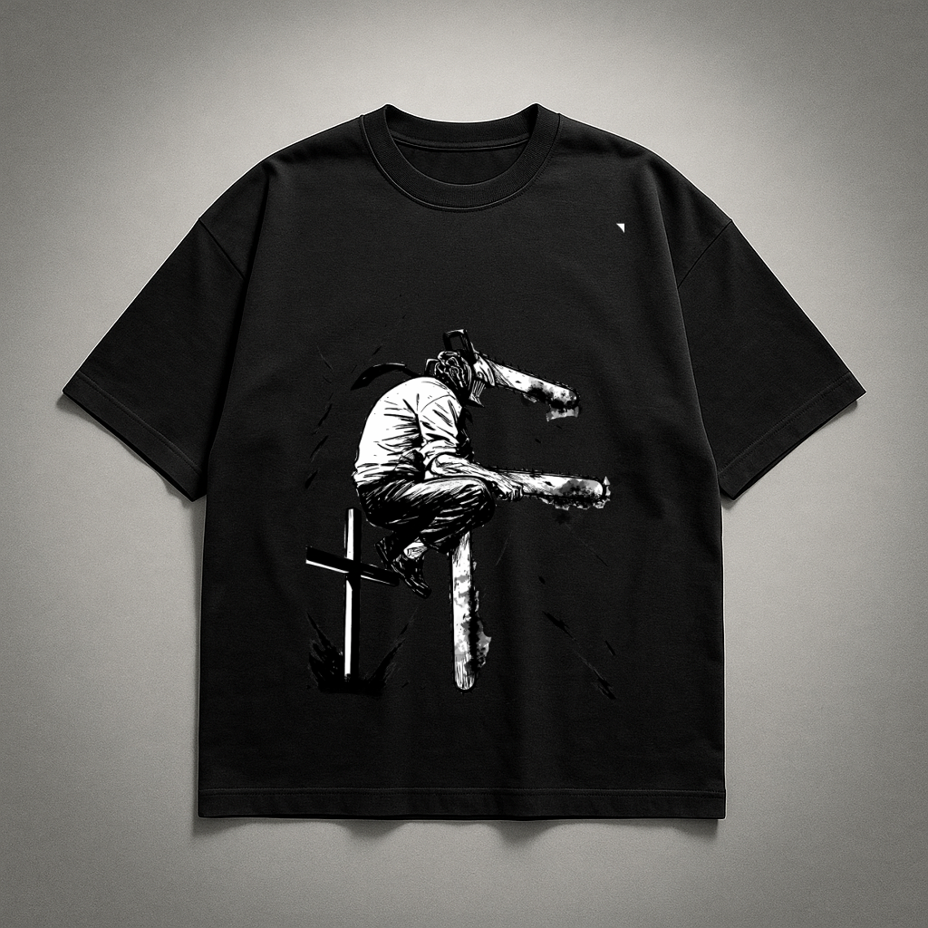 Denji V4 Oversized T-shirt | Chainsaw Man