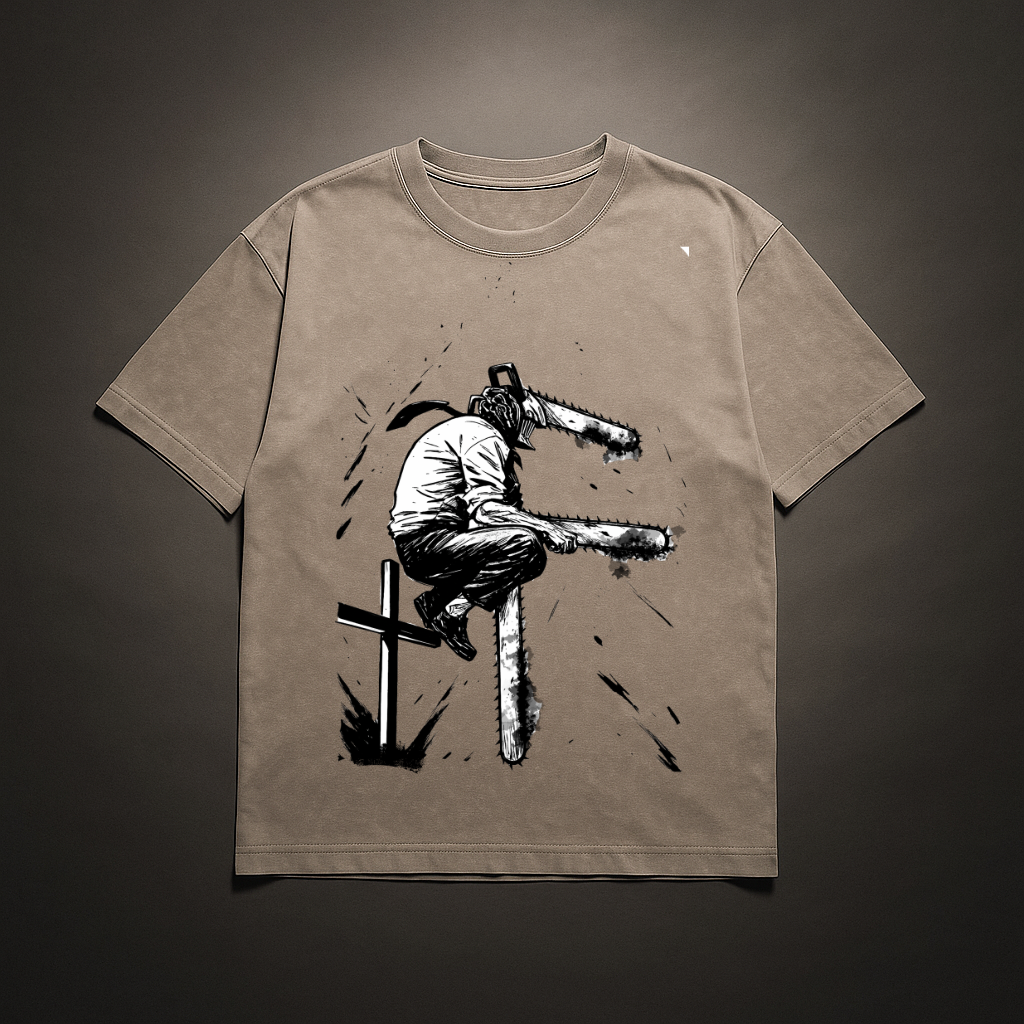 Denji V4 Washed Tee | Chainsaw Man
