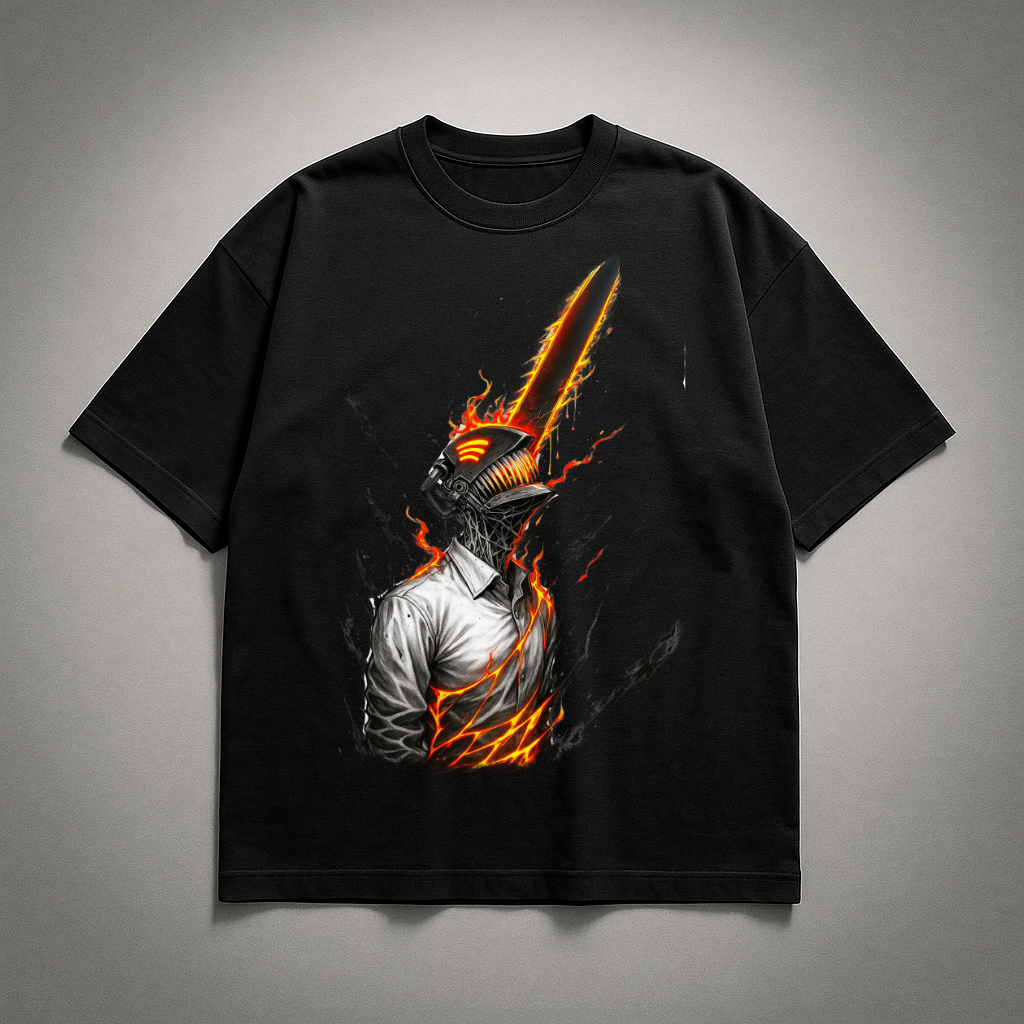 Denji V5 Oversized T-shirt | Chainsaw Man