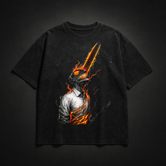 Denji V5 Washed Tee | Chainsaw Man