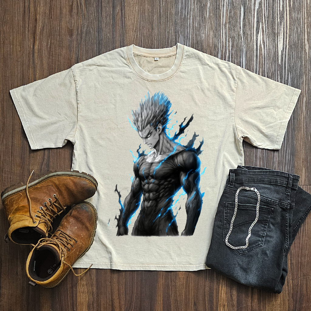 Garou V1 Washed Tee | One Punch Man