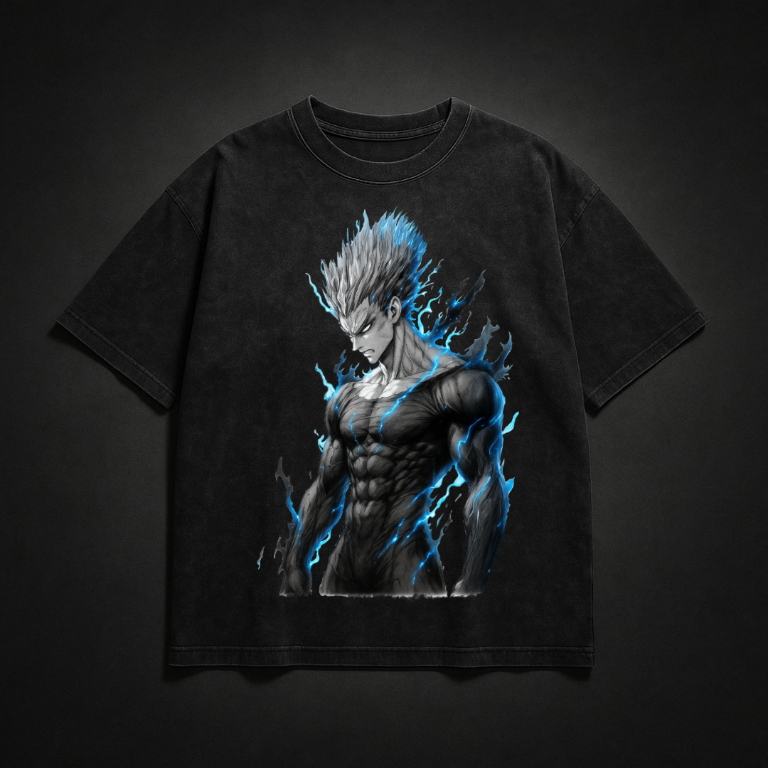 Garou V1 Washed Tee | One Punch Man