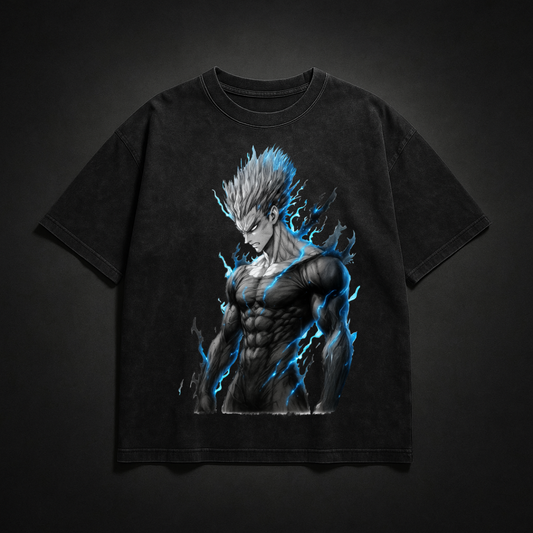 Garou V1 Washed Tee | One Punch Man
