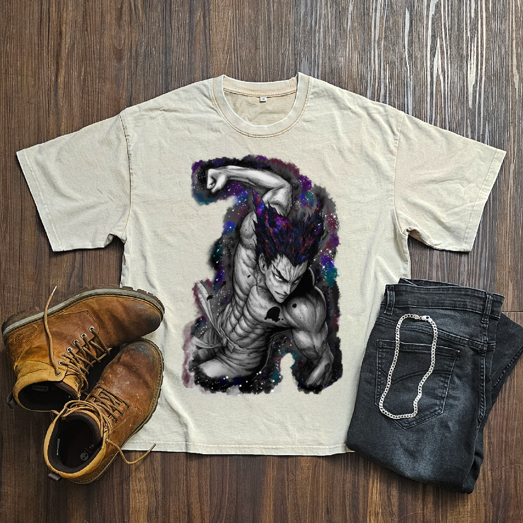 Garou V2 Washed Tee | One Punch Man