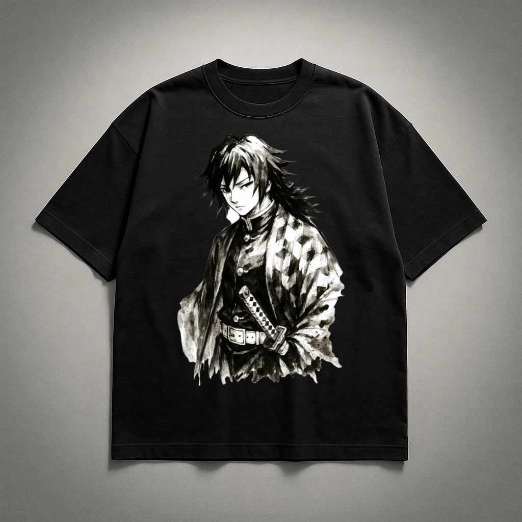 Giyu Vintage V1 Oversized T-shirt | Demon Slayer
