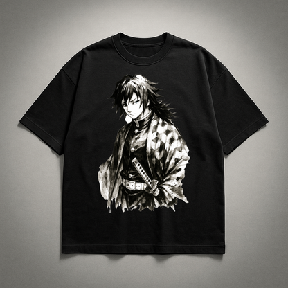 Giyu Vintage V1 Oversized T-shirt | Demon Slayer
