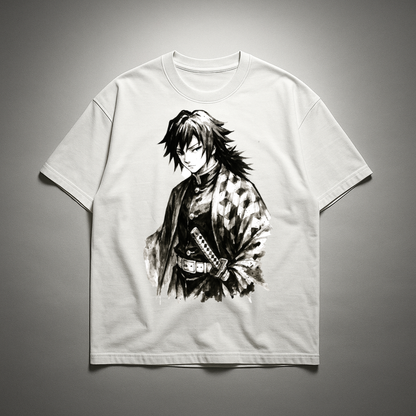Giyu Vintage V1 Oversized T-shirt | Demon Slayer