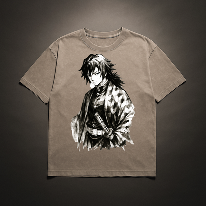 Giyu Vintage V1 Washed Tee | Demon Slayer
