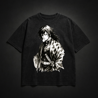 Giyu Vintage V1 Washed Tee | Demon Slayer