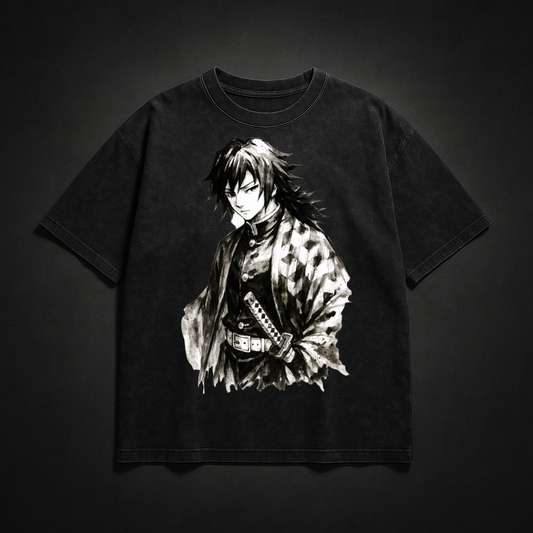 Giyu Vintage V1 Washed Tee | Demon Slayer