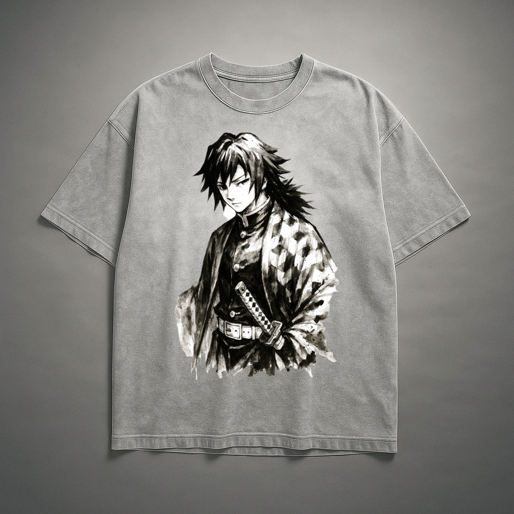 Giyu Vintage V1 Washed Tee | Demon Slayer