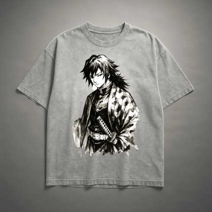 Giyu Vintage V1 Washed Tee | Demon Slayer