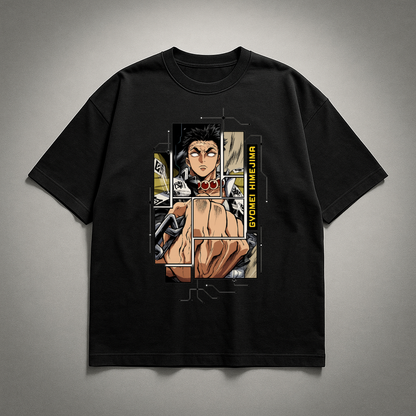 Gyomei Digital Frame Oversized T-shirt | Demon Slayer