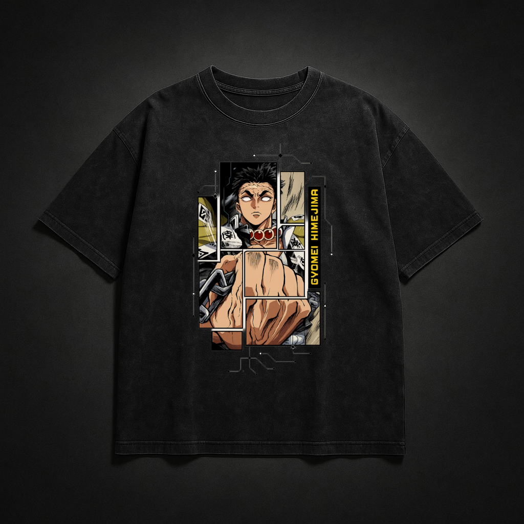 Gyomei Digital Frame Washed Tee | Demon Slayer