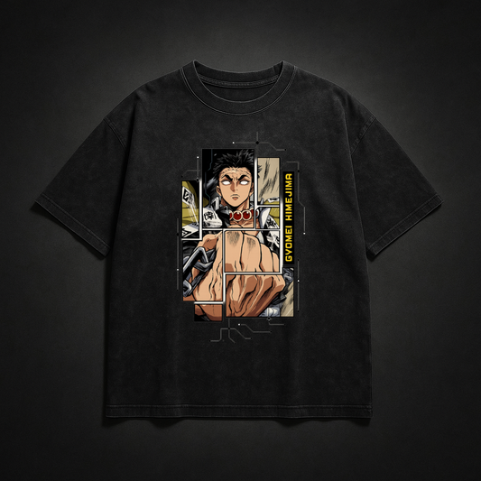 Gyomei Digital Frame Washed Tee | Demon Slayer