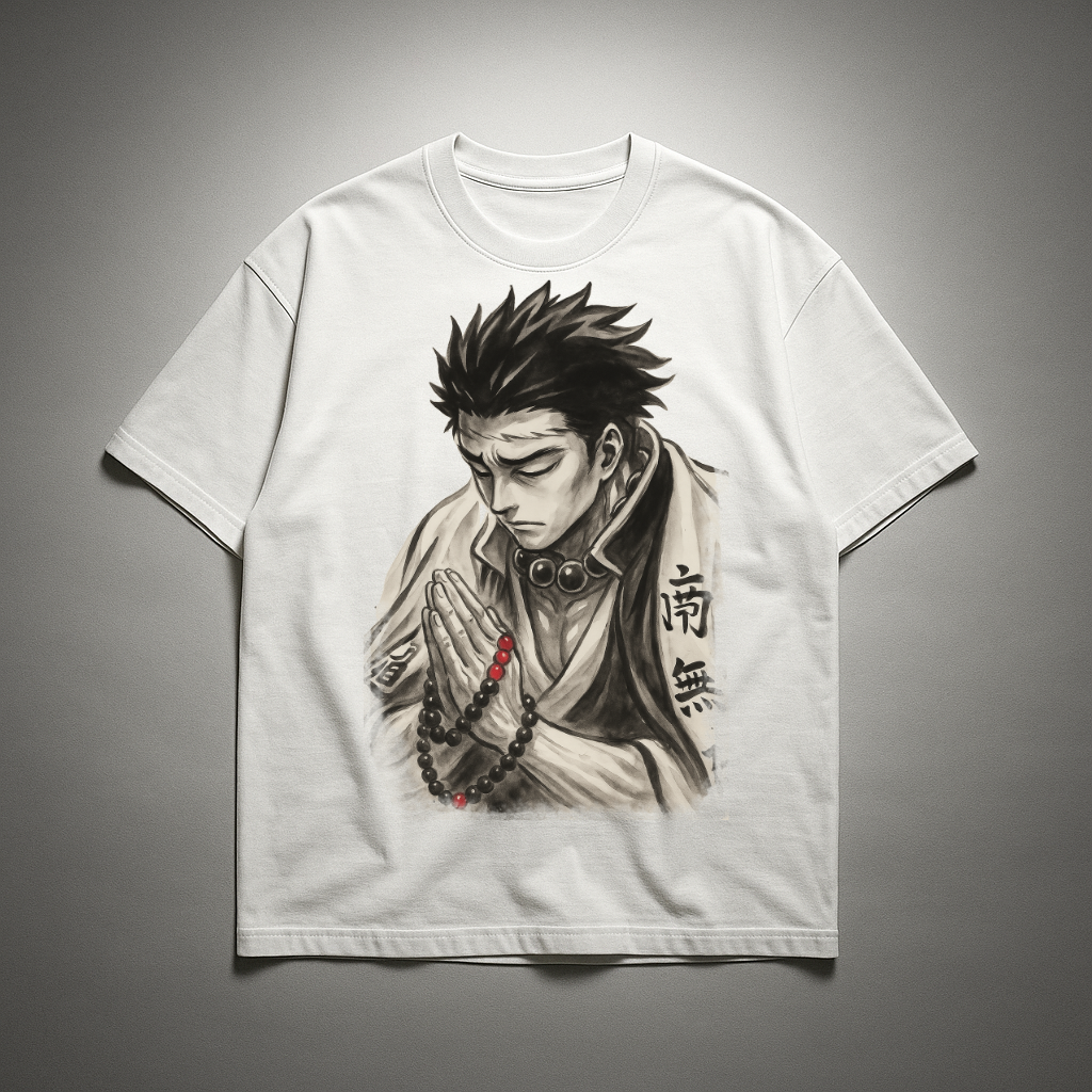 Gyomei Vintage V1 Oversized T-shirt | Demon Slayer