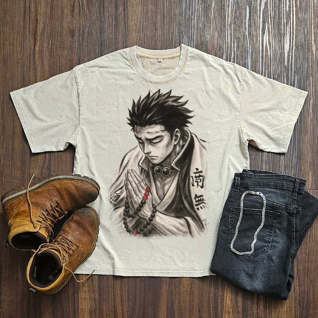 Gyomei Vintage V1 Washed Tee | Demon Slayer