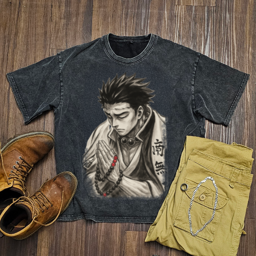 Gyomei Vintage V1 Washed Tee | Demon Slayer