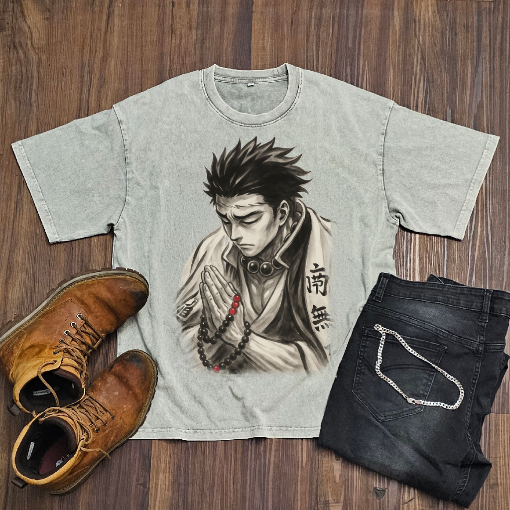 Gyomei Vintage V1 Washed Tee | Demon Slayer