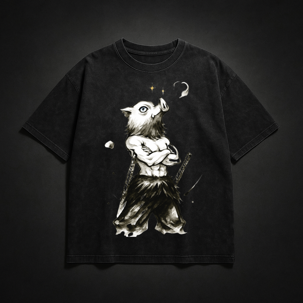 Inosuke Vintage V1 Washed Tee | Demon Slayer