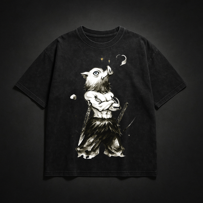 Inosuke Vintage V1 Washed Tee | Demon Slayer