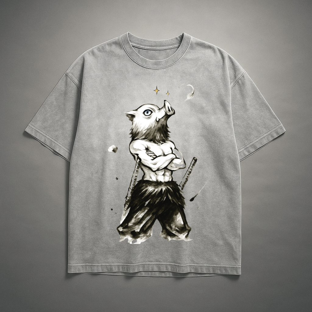 Inosuke Vintage V1 Washed Tee | Demon Slayer