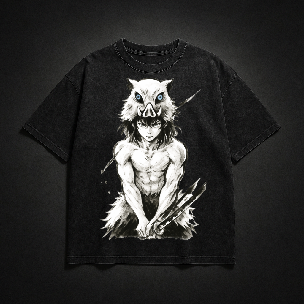 Inosuke Vintage V2 Washed Tee | Demon Slayer