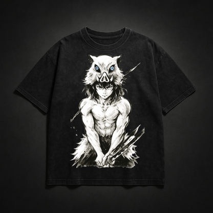 Inosuke Vintage V2 Washed Tee | Demon Slayer