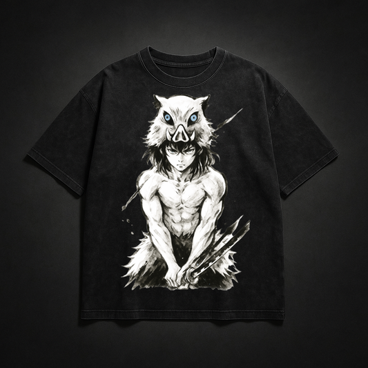 Inosuke Vintage V2 Washed Tee | Demon Slayer