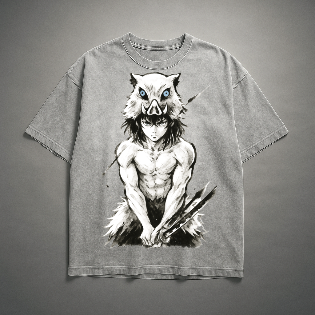 Inosuke Vintage V2 Washed Tee | Demon Slayer