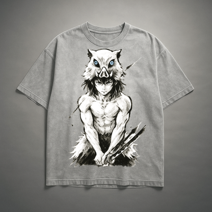 Inosuke Vintage V2 Washed Tee | Demon Slayer