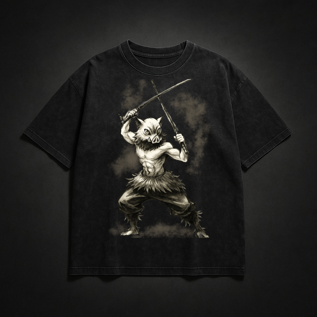 Inosuke Vintage V3 Washed Tee | Demon Slayer