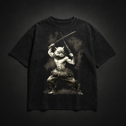 Inosuke Vintage V3 Washed Tee | Demon Slayer