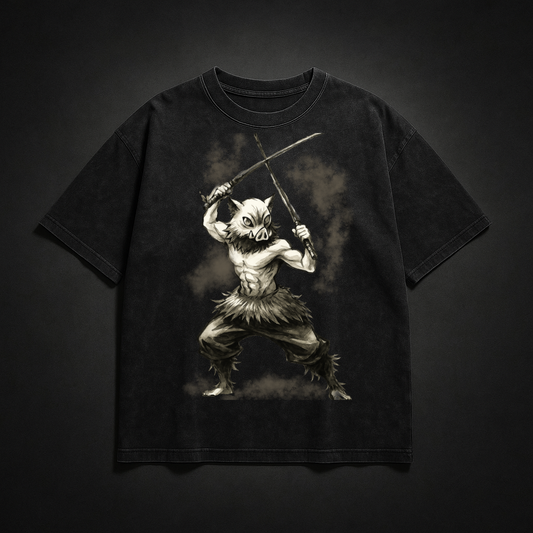 Inosuke Vintage V3 Washed Tee | Demon Slayer