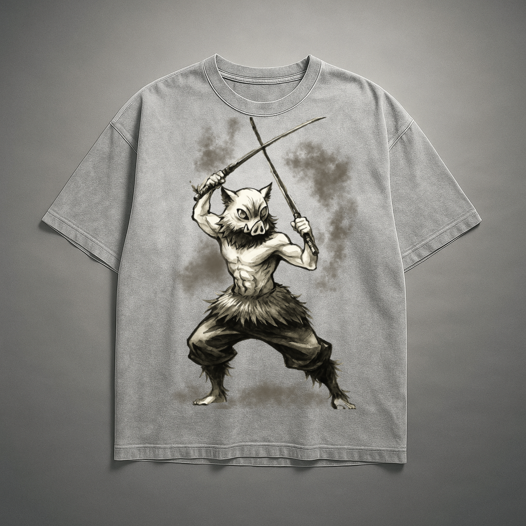 Inosuke Vintage V3 Washed Tee | Demon Slayer