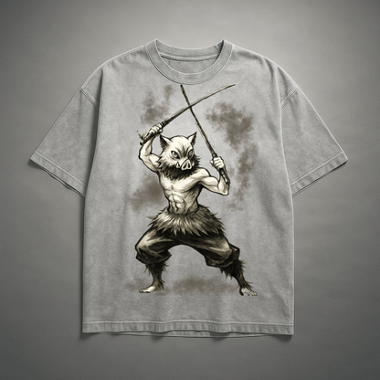 Inosuke Vintage V3 Washed Tee | Demon Slayer