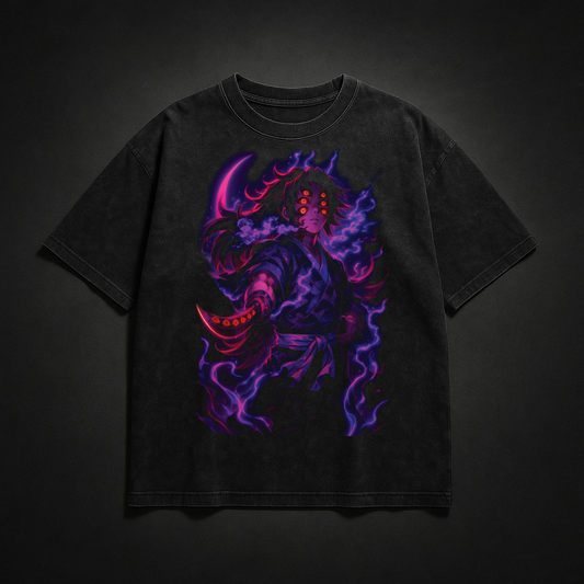 Kokushibo Moon Breathing V3 Washed Tee | Demon Slayer