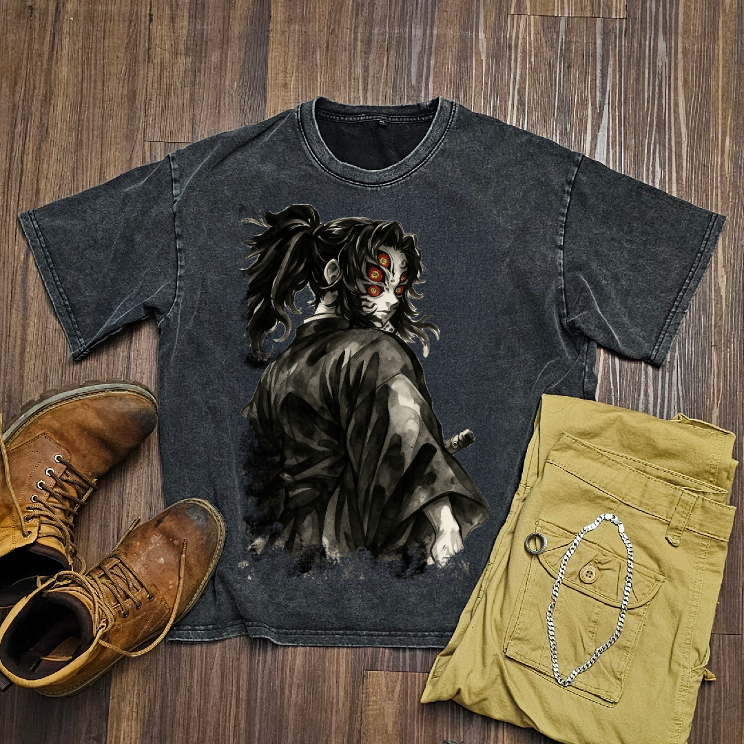 kokushibo Vintage V1 Washed Tee | Demon Slayer