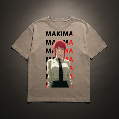 Makima V1 Washed Tee | Chainsaw Man