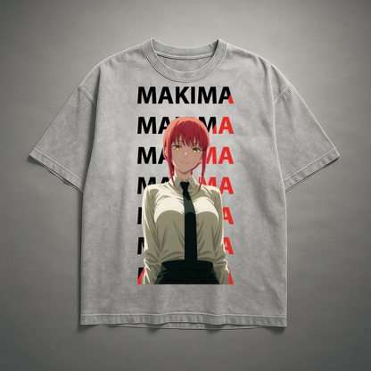Makima V1 Washed Tee | Chainsaw Man