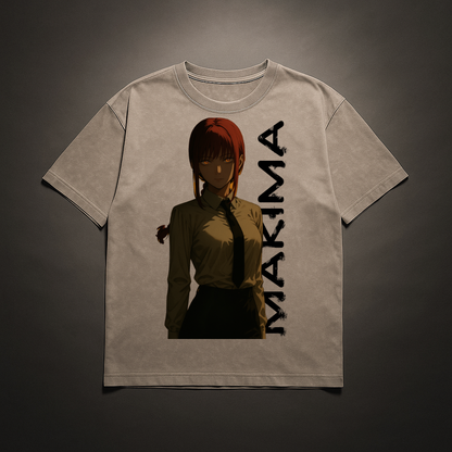 Makima V2 Washed Tee | Chainsaw Man