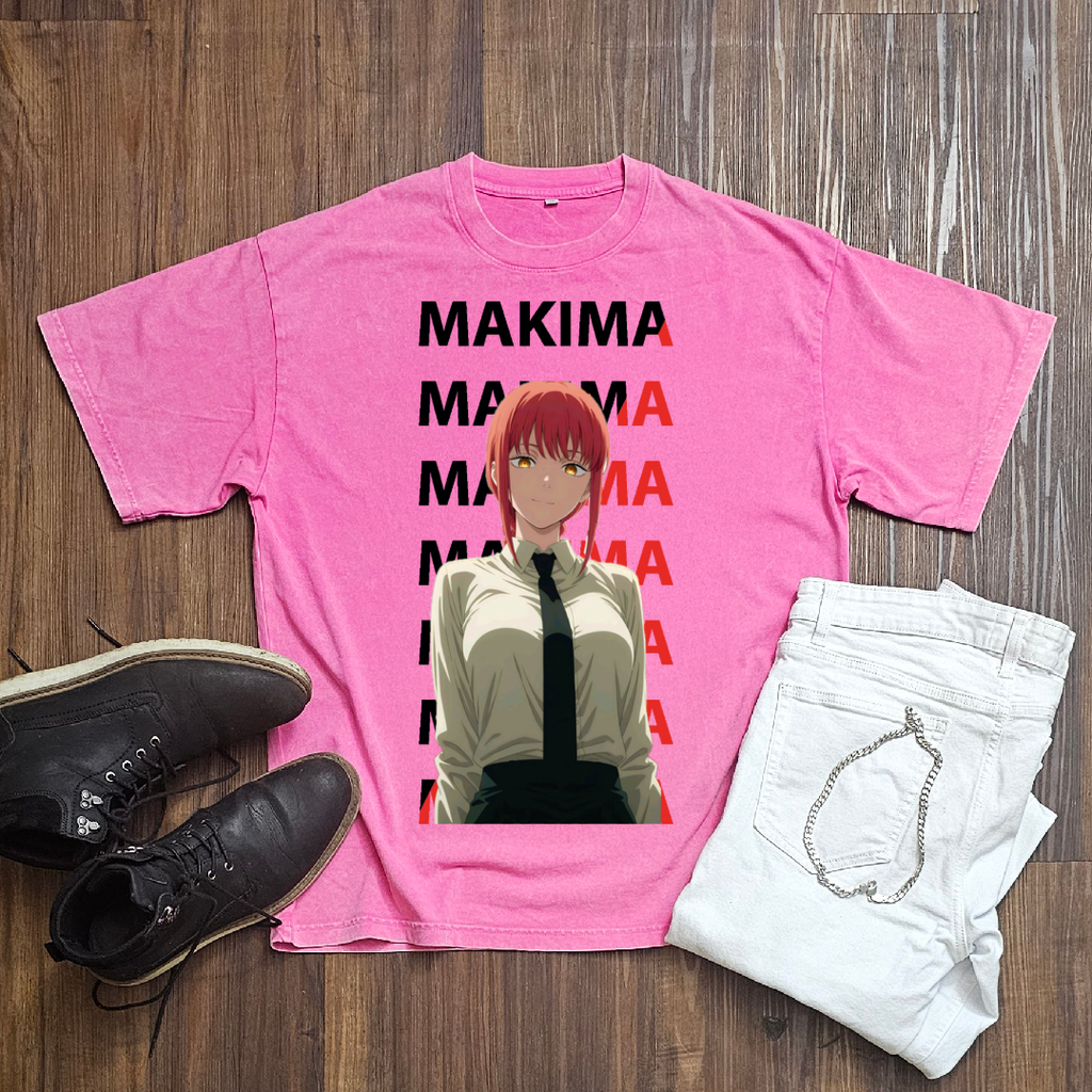 Makima V1 Washed Tee | Chainsaw Man