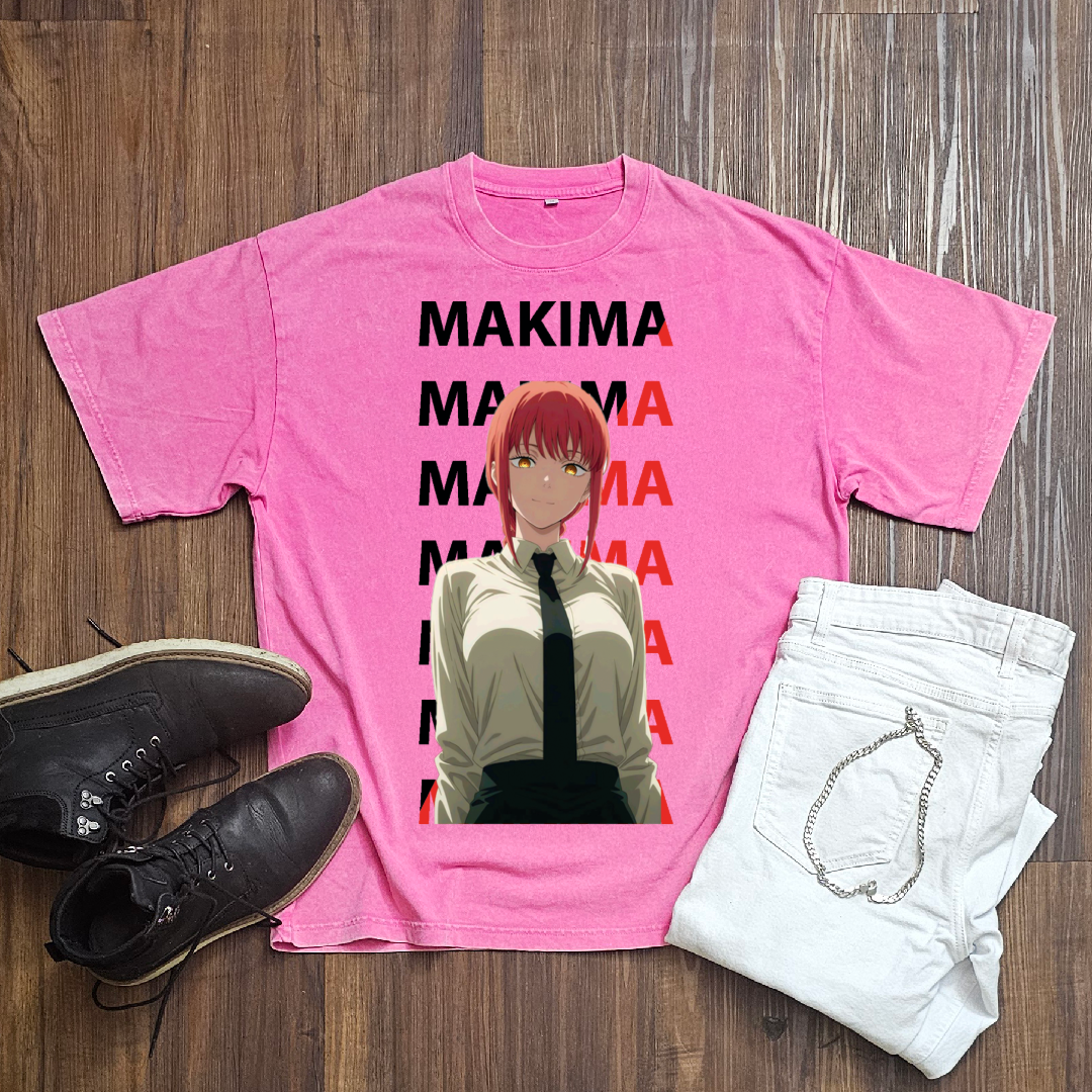 Makima V1 Washed Tee | Chainsaw Man