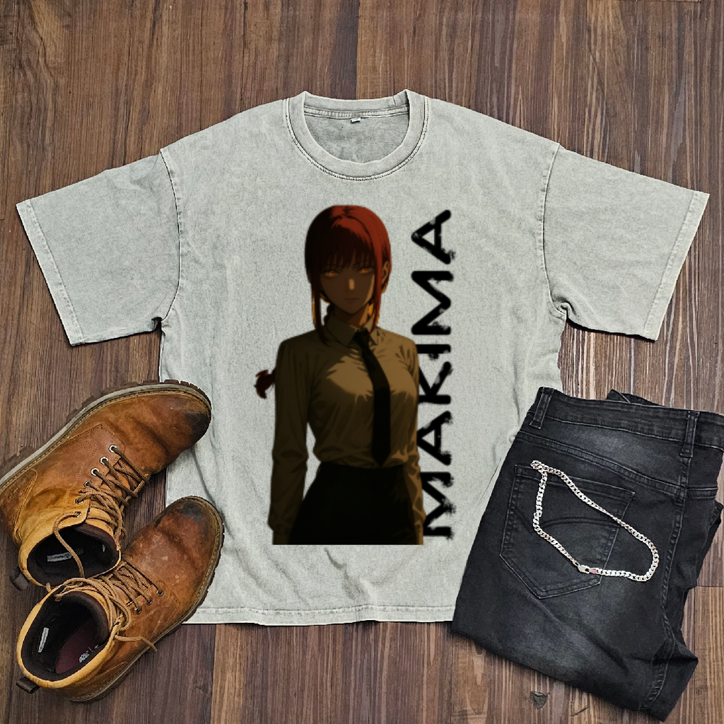 Makima V2 Washed Tee | Chainsaw Man