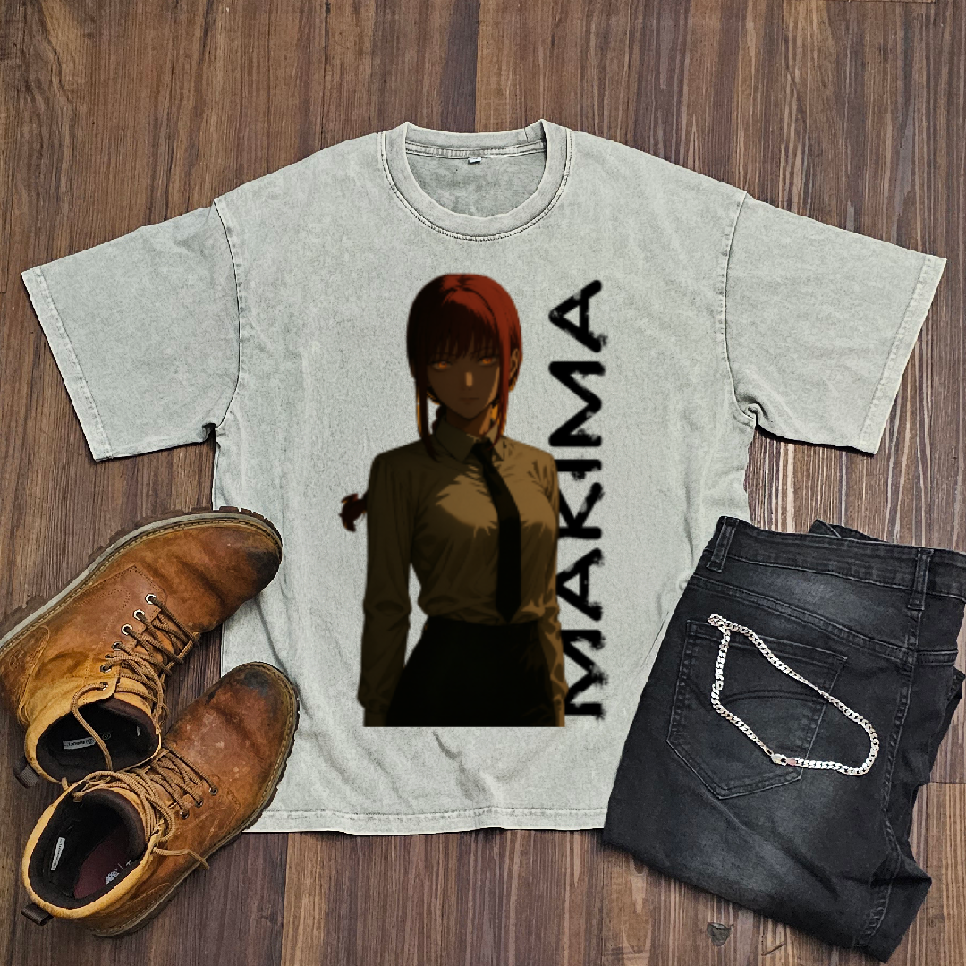 Makima V2 Washed Tee | Chainsaw Man