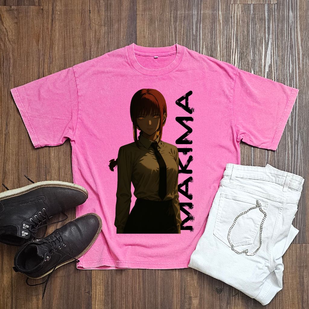 Makima V2 Washed Tee | Chainsaw Man