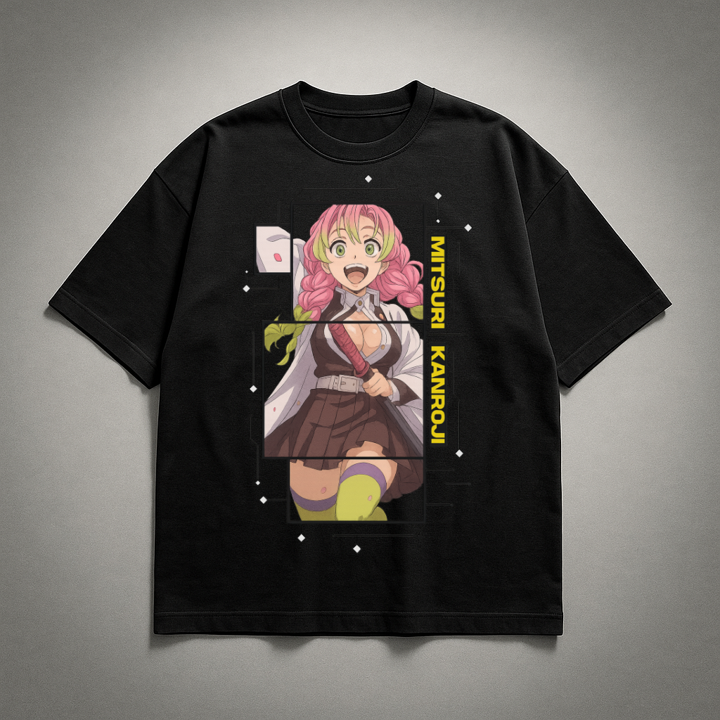 Mitsuri Digital Frame Oversized T-shirt | Demon Slayer