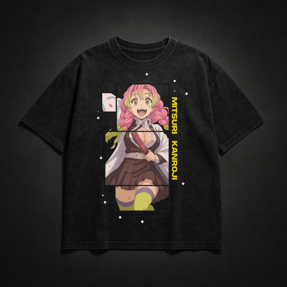 Mitsuri Digital Frame Washed Tee | Demon Slayer