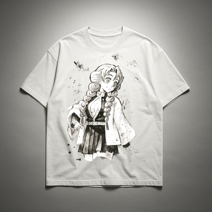 Mitsuri Vintage V1 Oversized T-shirt | Demon Slayer